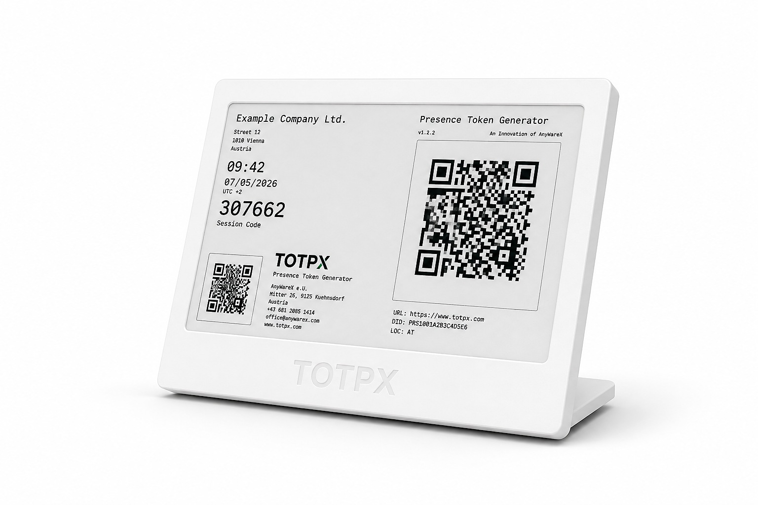 TOTPX hardware TOTP token family